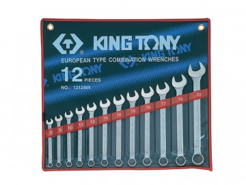Набор комбинированных ключей, 8-22 мм, 12 предметов KING TONY 1212MR