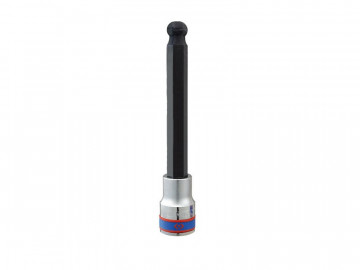 Насадка (бита) торцевая 1/2&quot, HEX, 6 мм, L = 140 мм, с шаровым окончанием KING TONY 40D006