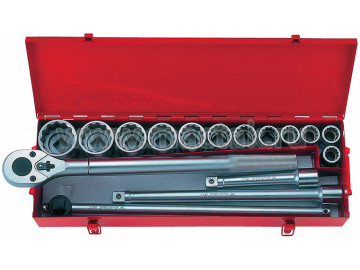 Набор торцевых головок с принадлежностями, 16 предметов KING TONY 6016SR