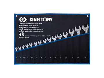 KING TONY Набор комбинированных ключей, 10-32 мм, 15 предметов 12D15MRN