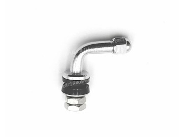 Металлический угловой вентиль для б/к легковых дисков (диаметр отверстия в диске 11,3 мм, длина 62 мм, угол 90 градусов) VHI662-90 TECH