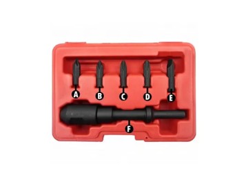 Отвертка ударная для пневмомолотка, набор 6 предметов СТАНКОИМПОРТ KA-5346